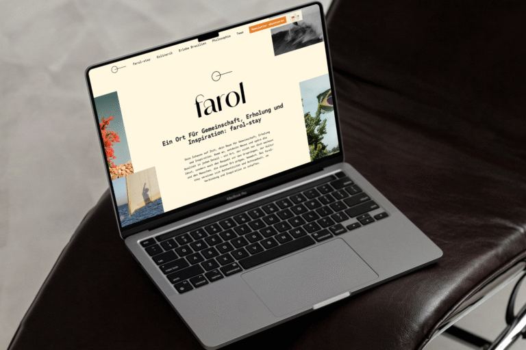 farol-stay: Landingpage für nachhaltiges Hotel in Brasilien WordPress Website aus Stuttgart