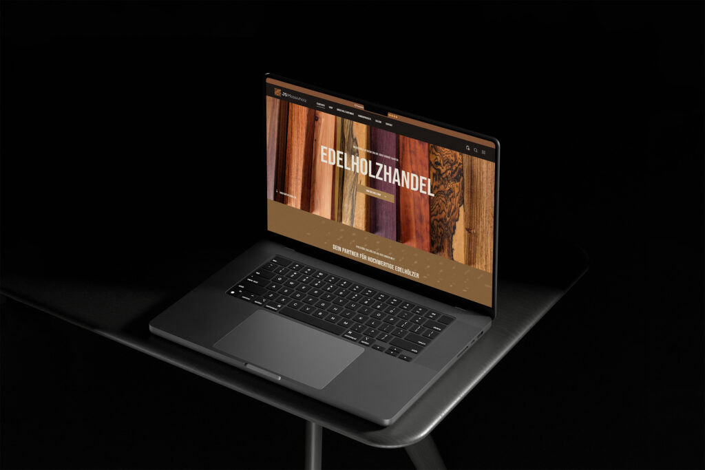 JS Massivholz: Edelholz Onlineshop mit WooCommerce WordPress Website aus Stuttgart